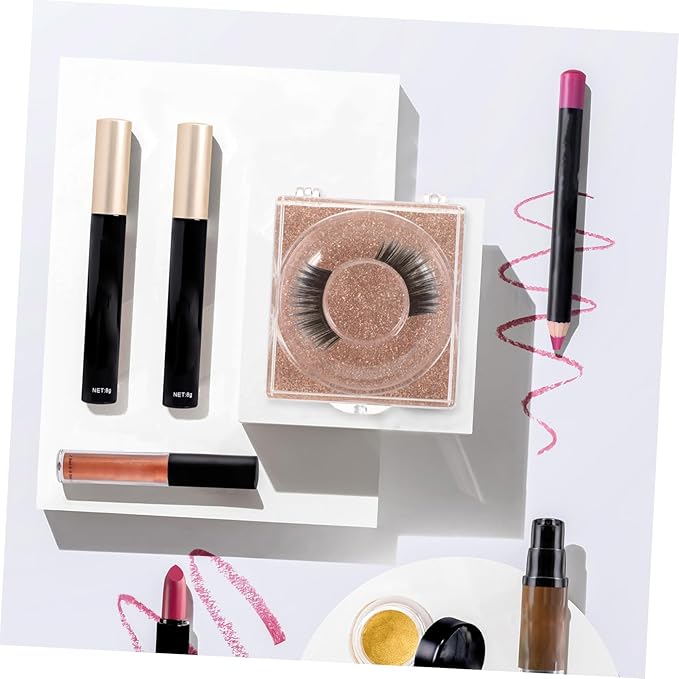 6pcs Portable Eyelash Storage Box Lash Case Makeup Box Organizer Eyelash Packaging