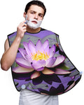 Rabbit Background Print Beard Bib Shaving Apron, Beard Hair Trimming Cape Gift For Dad