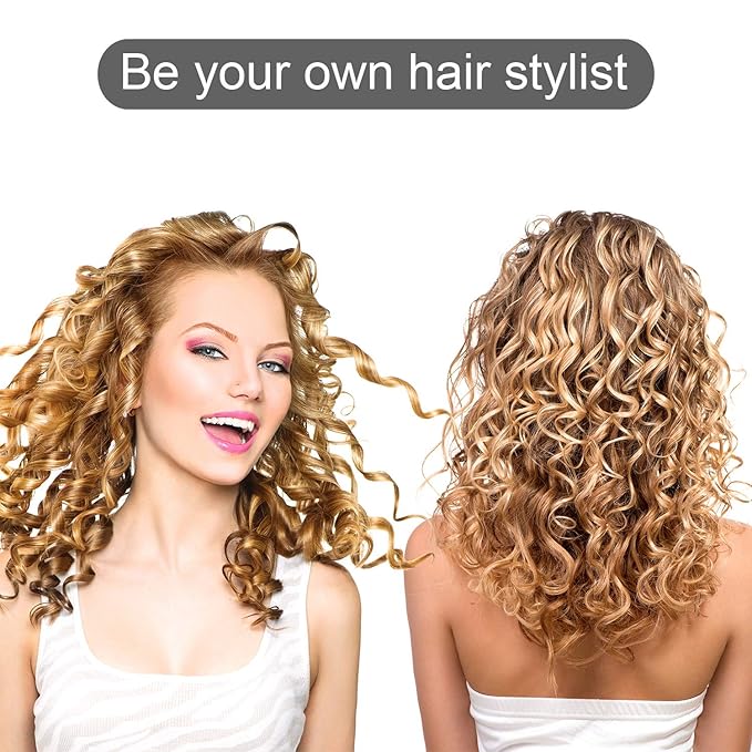 WILLBOND 40 Pieces Hair Perm Rod Spiral Plastic Long Barber Hairdressing Styling Curling Perm Rod Hair Rollers Salon Tools for Women(5.98 x 0.47 Inch)