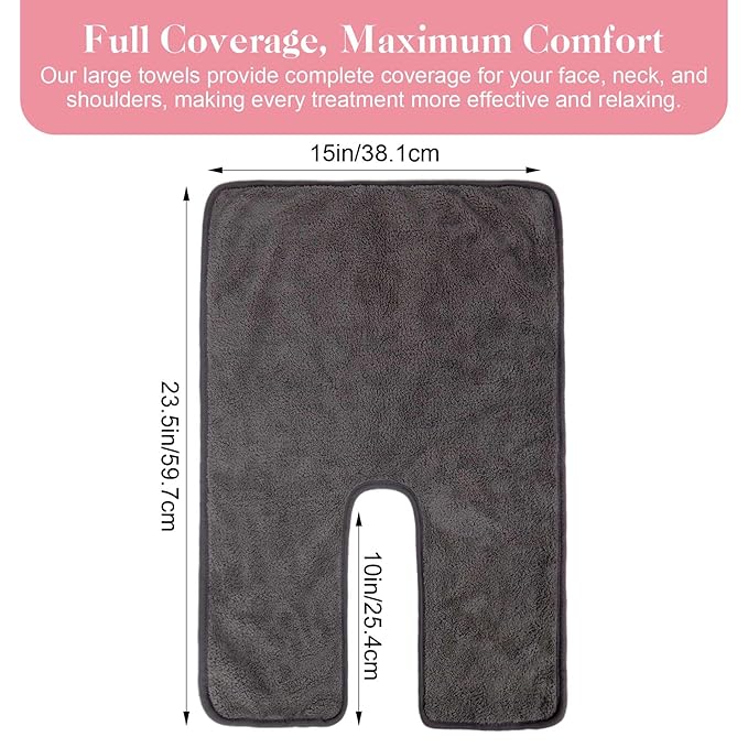 BREENHILL 6 Pack Facial Towels for Estheticians Soft, Spa Towels for Facial, Comfortable Extra Thick Massage Face Towels, Professional Esthetician Equipment