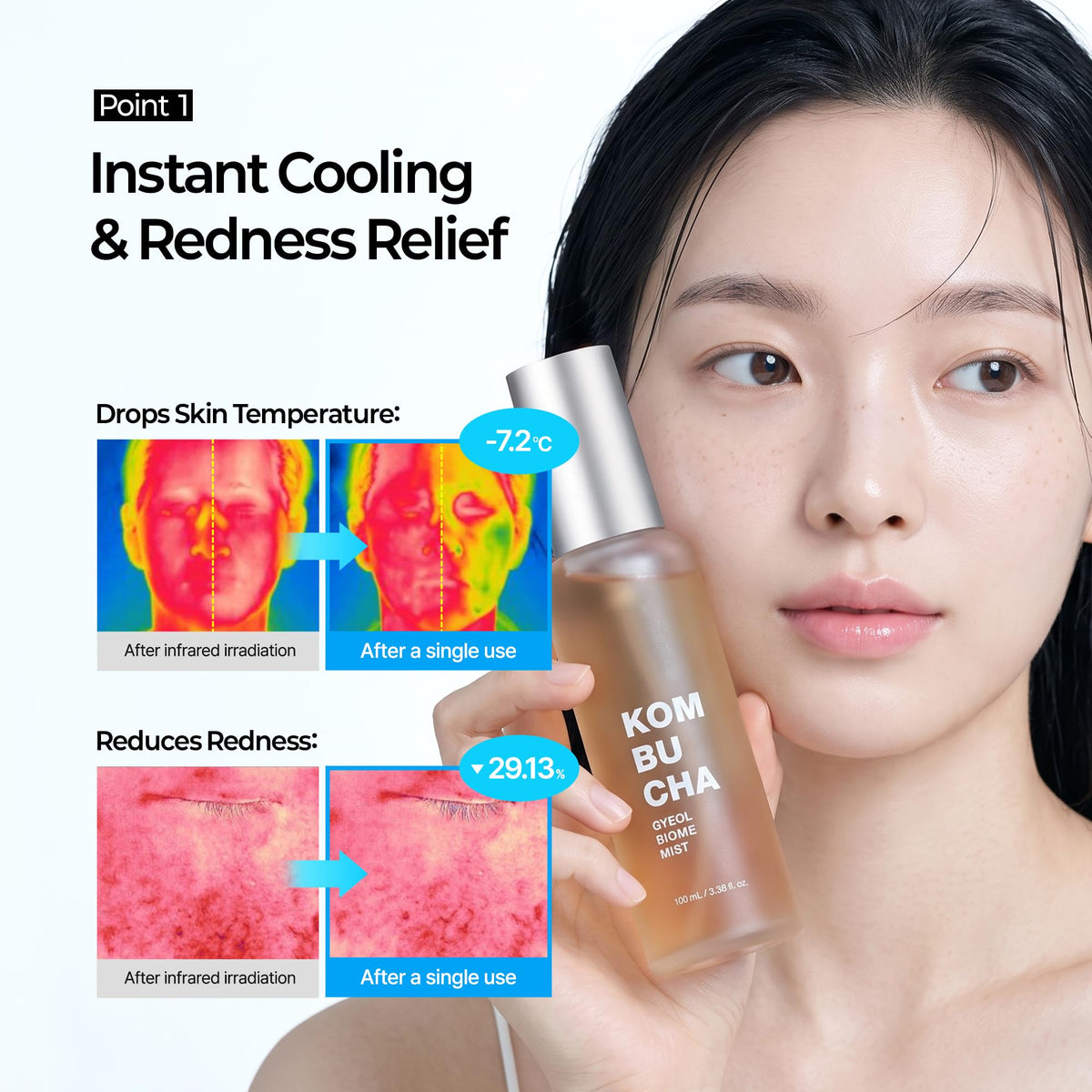 Elishacoy Kombucha Gyeol-Biome Face Mist, Hydrating Facial Spray, 100ml