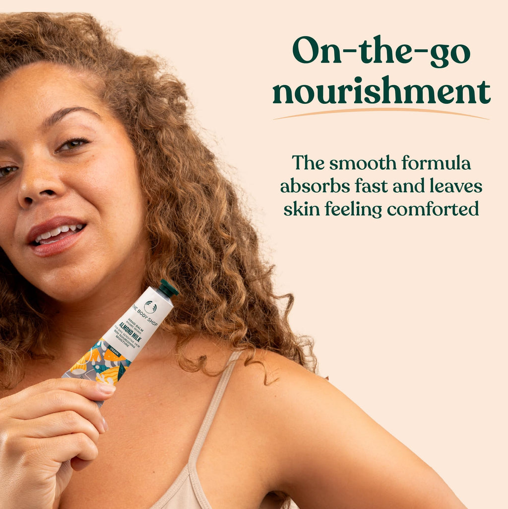 The Body Shop Almond Milk Hand Balm – Moisturizes and Protects Sensitive Skin – 1.0 Fl Oz