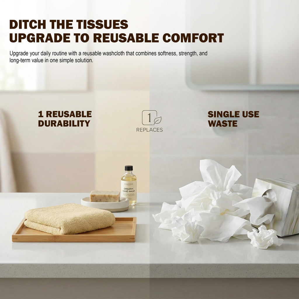 Utopia Towels 12 Pack Cotton Washcloths Set, 100% Ring Spun Cotton, Premium Flannel Face Cloths, Highly Absorbent and Soft Feel Fingertip Towels, Beige