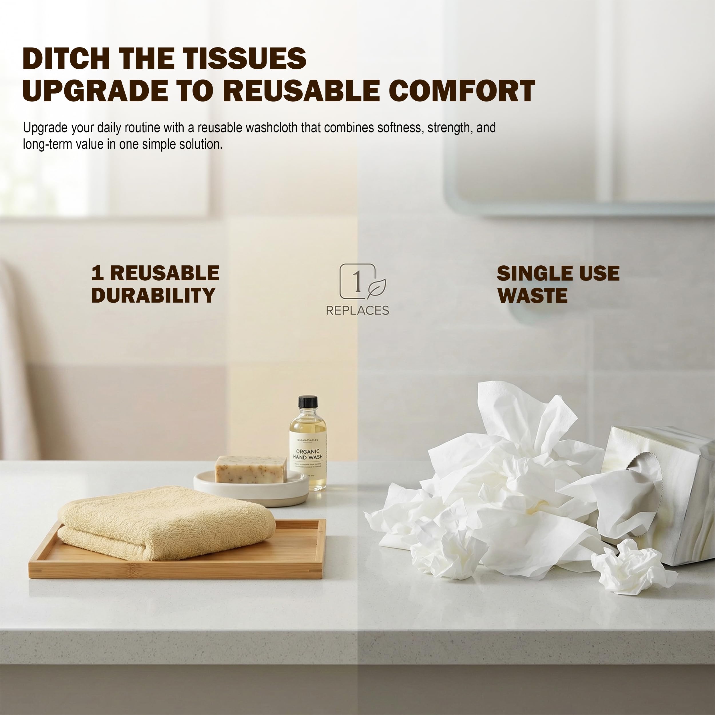 Utopia Towels 12 Pack Cotton Washcloths Set, 100% Ring Spun Cotton, Premium Flannel Face Cloths, Highly Absorbent and Soft Feel Fingertip Towels, Beige