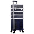 Adazzo 4-in-1 Cosmetology Case on Wheels Portable Rolling Makeup Train Case