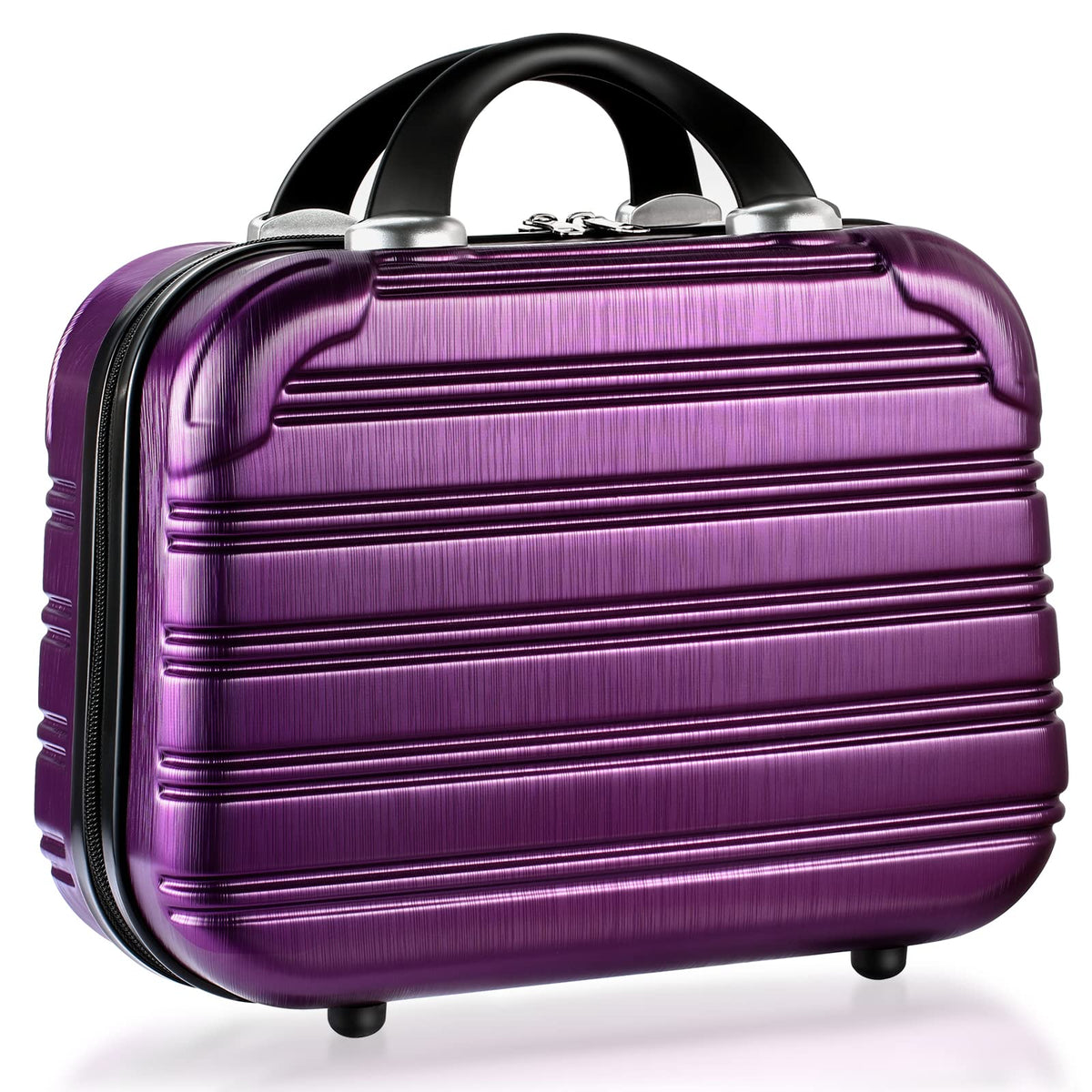 14 Inch Hardshell Makeup Train Case PC+ABS Cosmetic Organizer Travel