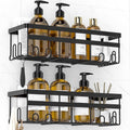 WOWBOX 2 Pack Adhesive Shower Caddies, No Drill Bathroom Shelves, X-Large