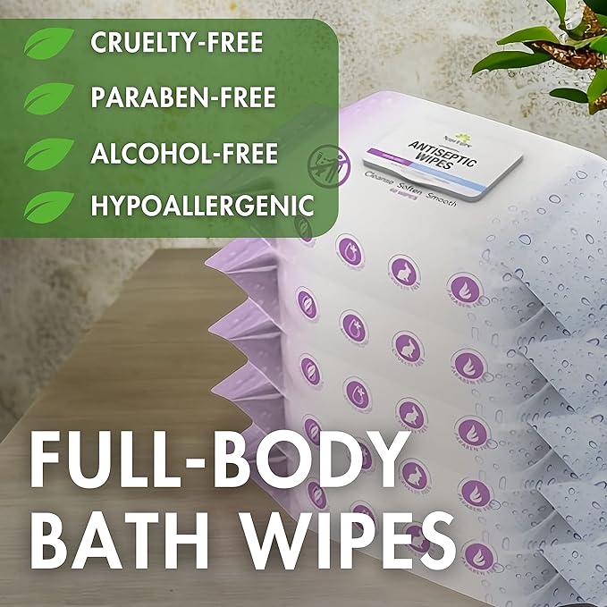 Nurture XL Antibacterial Body & Hand Sanitizing Cloths - 60 Wipes, 5 Pack