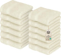 Utopia Towels 12 Pack Premium Wash Cloths Set, 12 by 12 Inches, 100% Cotton Ring Spun, Highly Absorbent and Soft Feel Essential Washcloths for Bathroom, Spa, Gym, and Face, Ivory