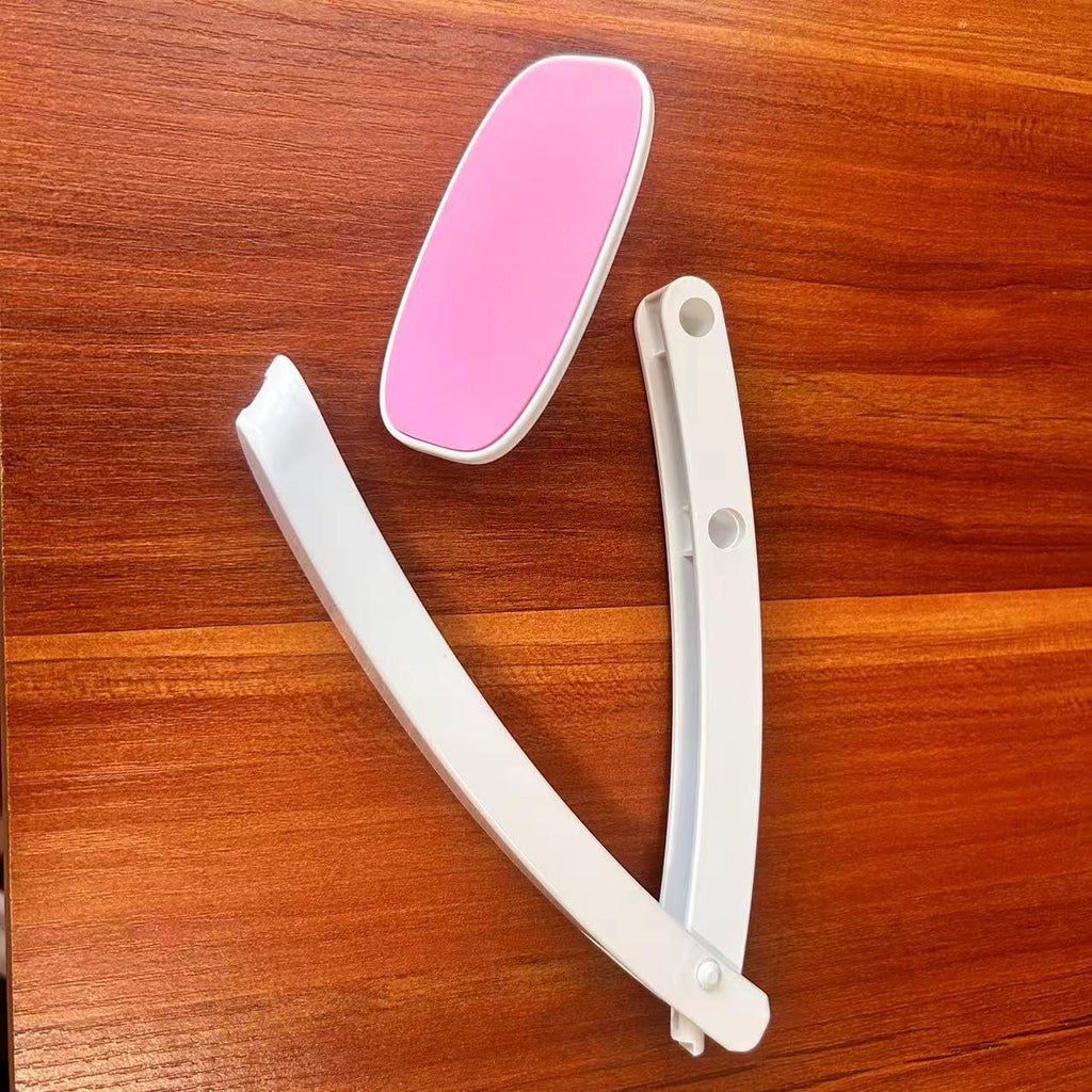 Vivificenca Daily Lotion Applicator for Back and Body - Self Tanner and Sunscreen Applicators for Lotion and Tanning Oils Smooth EVA Pad and Foldable Curved Handle,Easy to Carry (Pink)