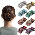8 Pack French Flat Hair Clips for Women – Large Matte No-Slip Claw Barrettes for Thick & Thin Hair, Strong Hold Styling Accessories (Glossy Black and White)