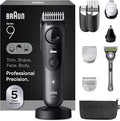 Braun All-in-One Series 9 Men’s Electric Beard Trimmer, Hair Clipper, Shaver & Razor for Face, Hair & Body, AIO 9535 with Gillette Labs Razor, Cordless