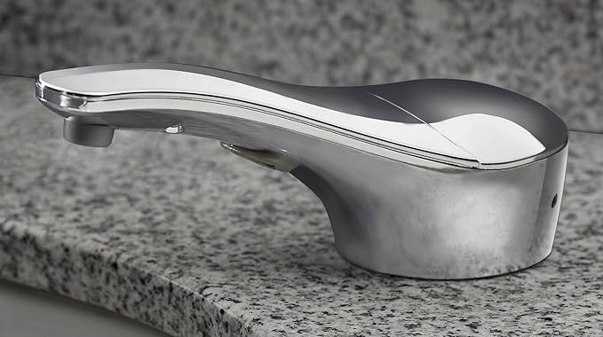 Bobrick 824 Automatic Liquid Soap Dispenser, Top-Fill Touch-Free Soap Spout 34-fl oz. (1.0-L) Liquid Soap Capacity, For Public Restroom Countertops 1-3/8” Mounting Diameter, Chrome Finish