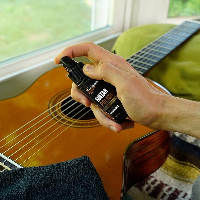 Guitar Cleaner, Polish, Wax, and Protector | All In One Care For Body and Fretboard Fingerboard - Cleans, Polishes, and Protects