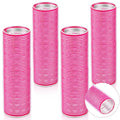 WILLBOND 4 Pcs Long Hair Rollers for Bangs Aluminum Core Curlers Thermal Self Grip Roller for Long and Medium Hair Women Hairstyle(4.1 x 1.2 Inch,Rose Red)