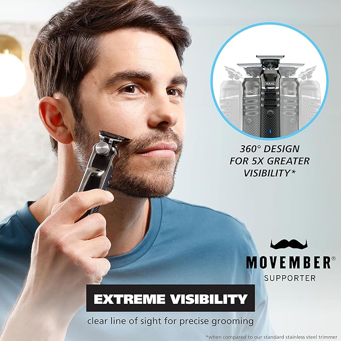 Wahl Pro Series High Visibility Cordless USB Skeleton Style Beard Trimmer