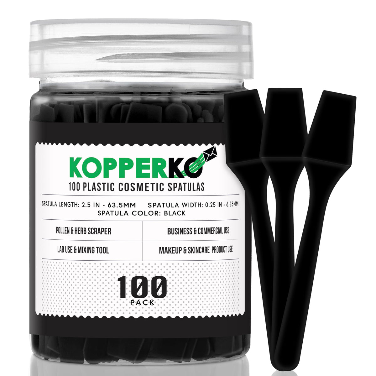 Kopperko Mini Skincare Spatula, 2.5 Inch, 500 Pack, Sky Blue