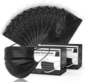 Hyegiir 3 Ply 500PCS Disposable Face Masks Individually Wrapped For Daily Protection (500pcs Black Mask)