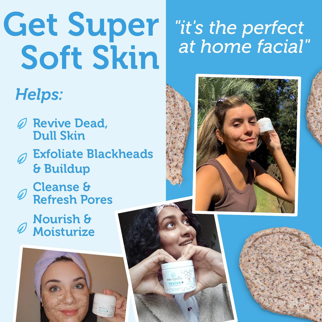 Manuka Honey Exfoliating Facial Scrub - Microdermabrasion Face Exfoliant