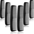 Leinuosen 12 Pieces Pocket Hair Combs, Fine Tooth Combs, Black