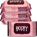 BOOTY WIPES Feminine Flushable Wipes Wome, 320 Count (4 Packs of 80) Wet Wipes for Adults, pH Balanced with Aloe and Vitamin E, Gentle Cleansing Female Toilet Wipes for Sensitive Skin