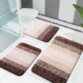 OLANLY Microfiber Bathroom Rugs Sets 3 Piece, 30"x20"+24"x16"+24"x20"