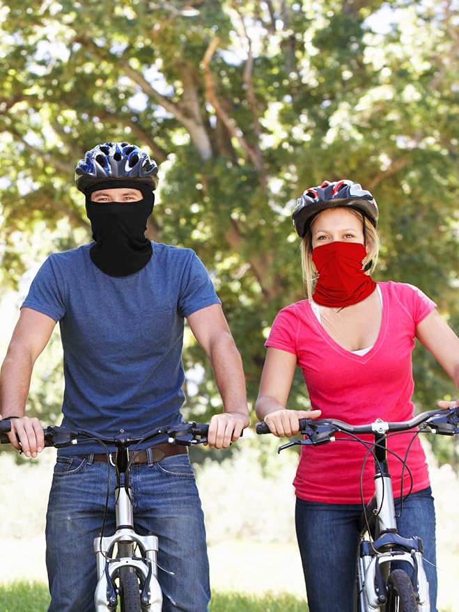 SATINIOR 6 Pcs Ski Mask Cover Balaclava Full Face Mask Summer Face Cover UV Windproof Balaclava for Men Women Outdoor Sports