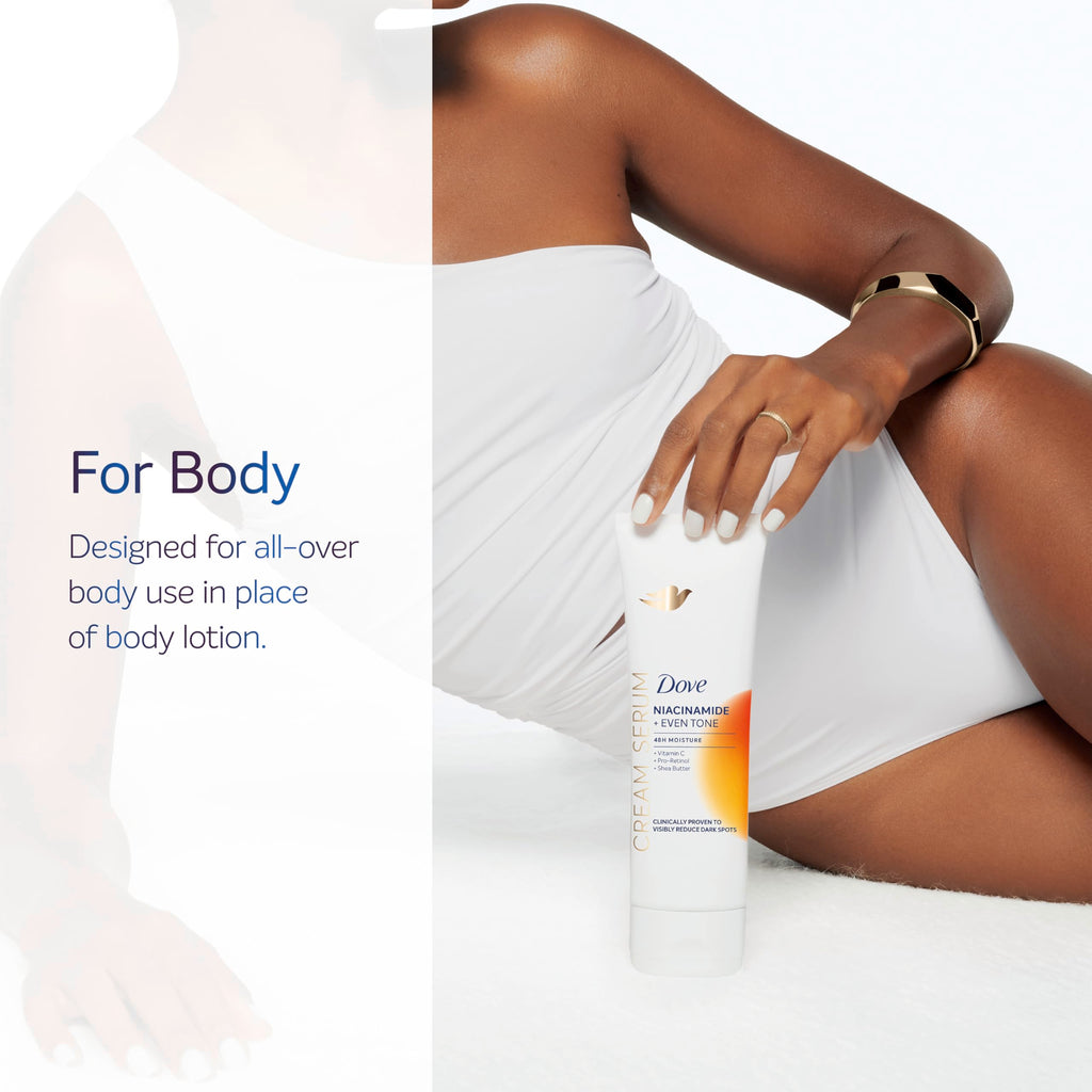 Dove Body Cream Serum Niacinamide + Even Tone for Dark Spots 8oz