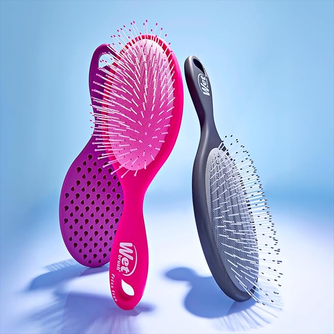 Wet Brush Frizz-Free Detangler Brush with Ionic Technology, Pink, Provides Frizz Control, Reduces Static, and Smooths All Hair Types, Best For Dry Hair, Made for Women, Men & Kids