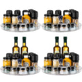 vacane 4 Pack Turntable Organizer Non-Skid, Large 13" Cabinet Lazy Susan Clear Turntable Organizer for Pantry Lazy Susan Organizer, Storage Containers for Kitchen, Countertop