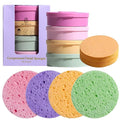 Compressed Facial Sponges BS-MALL 80 Count,Reusable Face Cleansing Pads,Gentle Exfoliating Sponges for Makeup Removal, Deep Cleansing, Dead Skin Removal,Travel-Friendly Spa Skincare Sponges