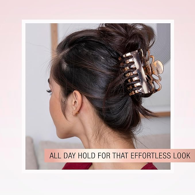 Scunci by Conair claw clips for thick hair - hair accessories for women- claw clip - Tortoise- 1 Count