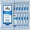 Ally Ultra-Thick Body Wipes with Aloe - No Rinse, Fragrance Free Bathing Wipes for Women, Men & Elderly - 96 Count (12 Pk of 8 Wet Wipes)