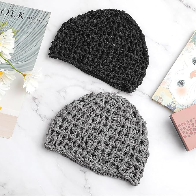 Wig Cap Thick Long Hair Caps Adjustable Net Mesh Braided Weaving Making Crochet Sew Weave Fishnet Grip Headband