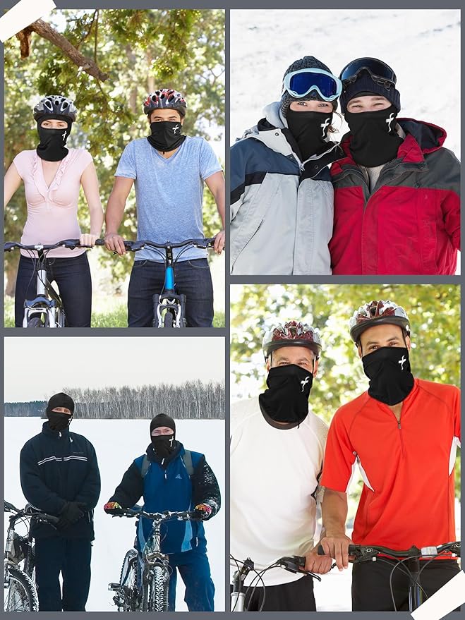 SATINIOR 6 Pcs Ski Mask Cover Balaclava Full Face Mask Summer Face Cover UV Windproof Balaclava for Men Women Outdoor Sports