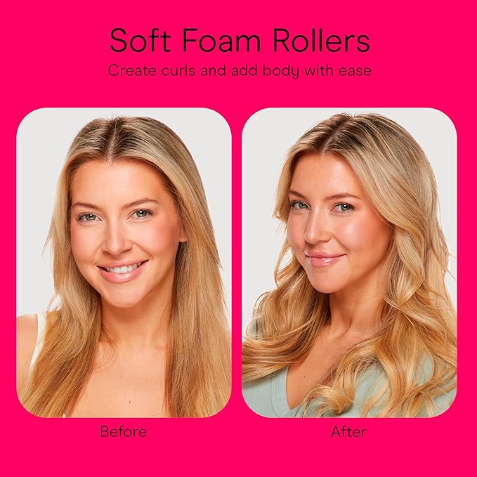 Conair Foam Overnight Heatless Curls Hair Rollers