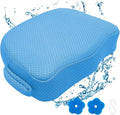 AEROiVi Hot Tub Booster Seat for Adults 5in Thick Weighted Quick Sink Blue