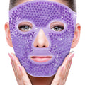 ZNÖCUETÖD Face Ice Mask Facial Ice Packs Gel Hot Cold Compress for Women