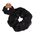 Kitsch Pleated Scrunchie for Women - No Crease Hair Ties No Damage, Stylish and Comfortable Fabric Ponytail Holders for Everyday Hairstyles & Spooky Season Looks - 1pc