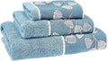 Zahari Home Capri Modern Bathroom Towel Set - 3 Piece Set, Bath Towel, Hand Towel and Wash Towel - Classic Luxury Contemporary Decor - Beautiful Bath Ensemble - Unique Royal Blue