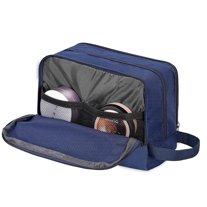WANDF Travel Toiletry Bag for Men, Small Dopp Kit for Toiletries