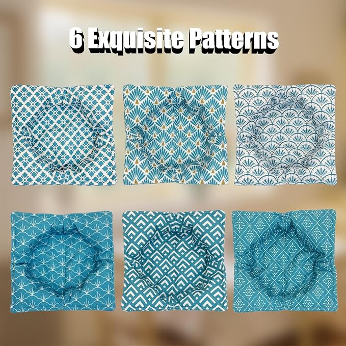 JounLoin Cotton Microwavable Bowl Cozy ，Set of 6，Microwave-Safe Hot Bowl Holders, Soup Bowl Cozy Hot Pads，Prevent Hand from Heat and Maintain Food Warm，Ideal Household Gift Store (E)
