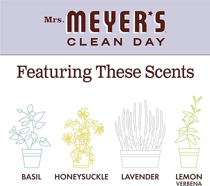 Mrs. MEYER'S CLEAN DAY Foaming Hand Soap, Lavender Scent, 10 Fl oz (Pack of 4)