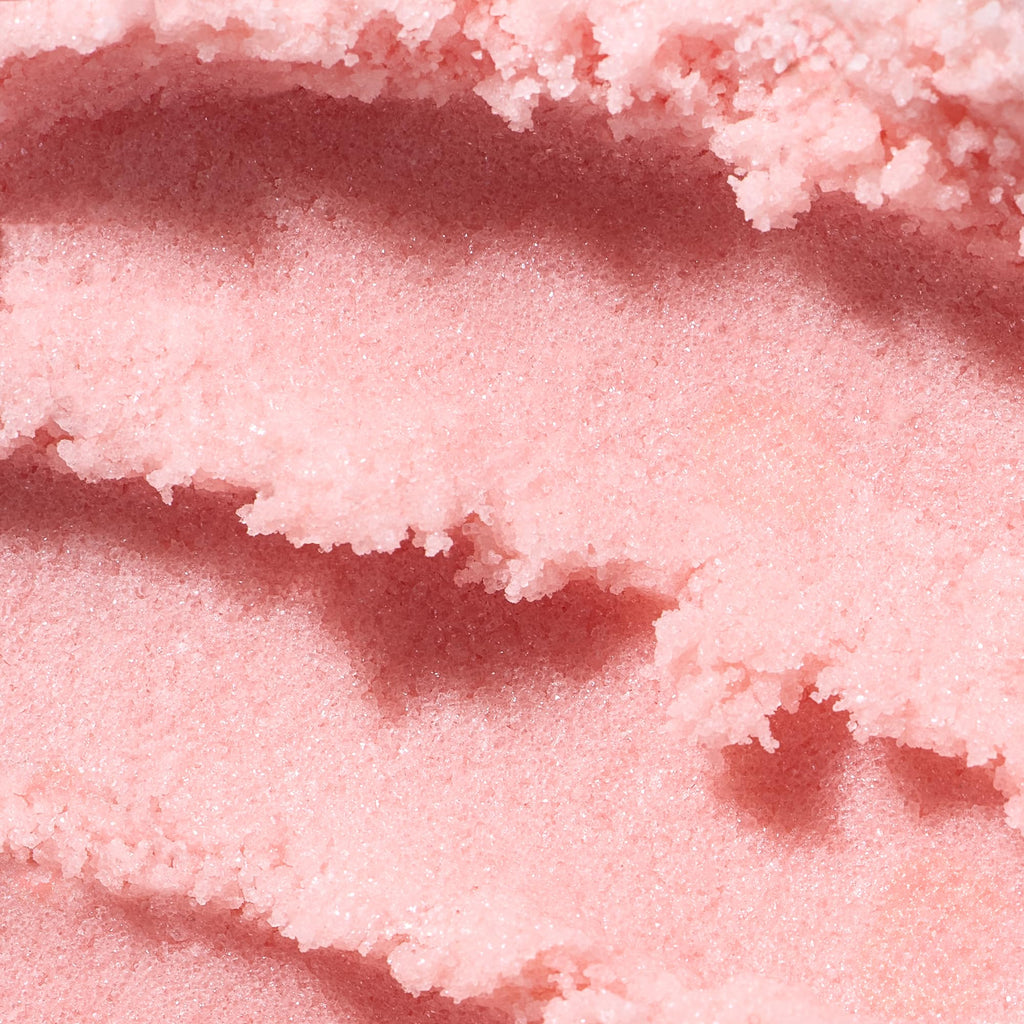 LALICIOUS Birthday Cake w Pink Shimmer - Exfoliating & Moisturizing Whipped Body Scrub | Sugar & Coconut Oil | Gently Buffs & Smooths Sensitive Skin | No Parabens | Large 16oz