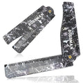 Bossman Acetate Folding Comb for Men – 3.5-Inch Travel Mustache & Beard Comb, Portable Pocket Hair Tool