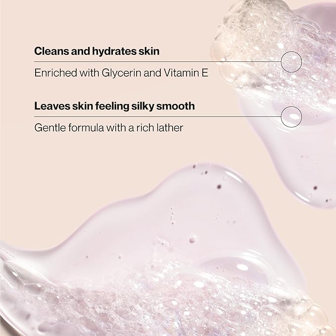 Suave Moisturizing Body Wash, with Sweet Pea Violet and Vitamin E Extract, No Parabens, No Phtahaltes, 18 Fl Oz (Pack of 6)