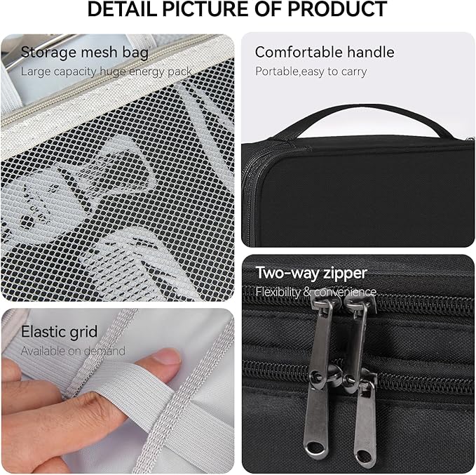 AIHOPESTO Barber Case Barber Tool Bags Barber clipper Bag Barber Cases for Clippers and Supplies Professional Barber Accessories Kit Hair Cutting Scissors Storage Bag Shaving Kits (Black)