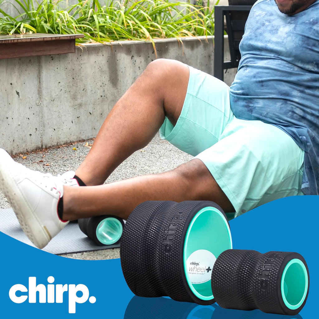 Chirp Wheel+ Foam Roller 2-Pack, Back & Neck Pain Relief, Mint