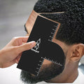 Dewgot Enhancement Card for Barbers with Measurement Indicators, Reusable Barber Hairline Shaping Tool and Color Spray Edge Line Up Tool (1PCS)