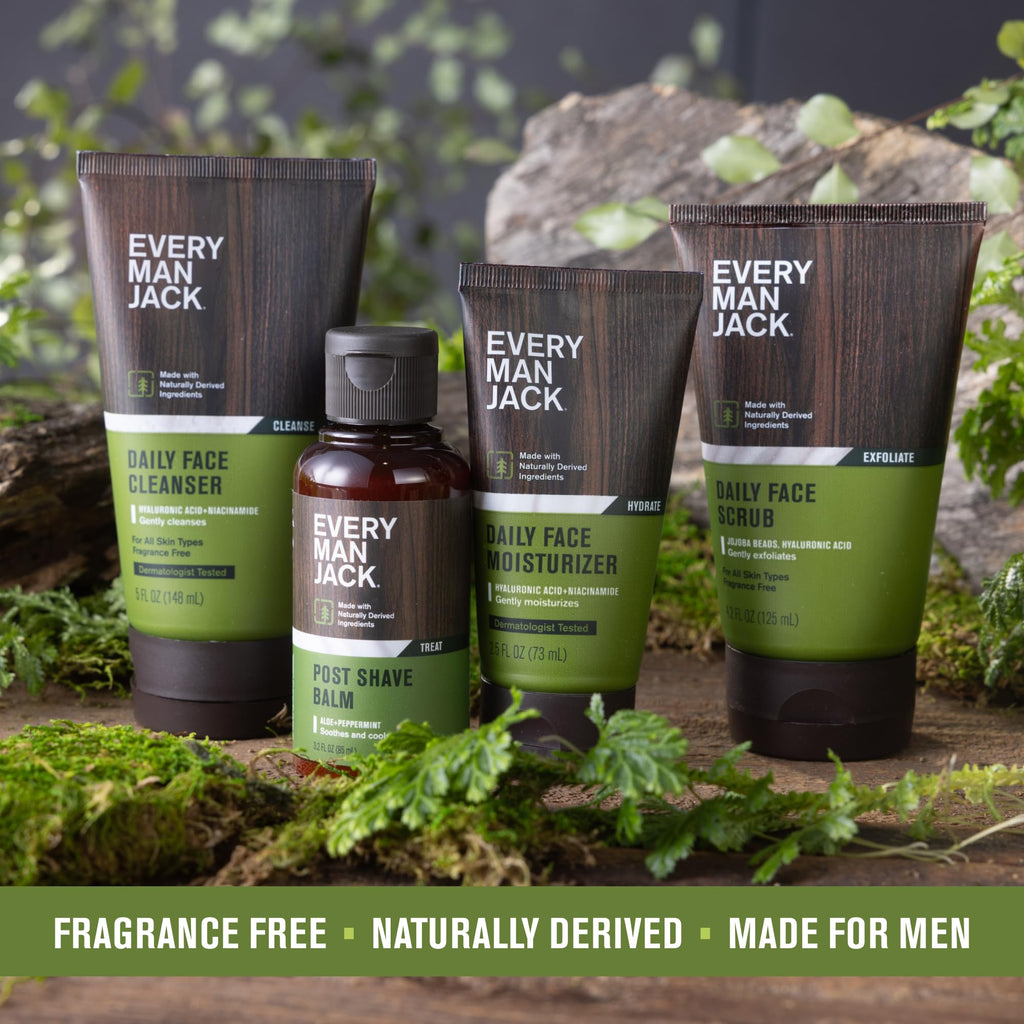 Every Man Jack Gentle Exfoliating Face Scrub for Men, Unscented, (2pk)